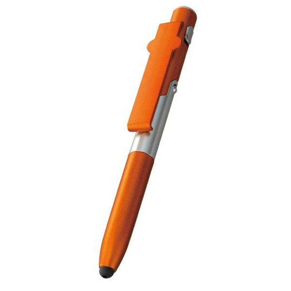 多機能 ボールペン 4in1 小型ライト付 スマホスタンド タッチペン 4WAY 変形 万能マルチペン 軽い 書きやすい 1本で4役 文具 N◇ 多機能ボールペンU｜i-shop777｜02