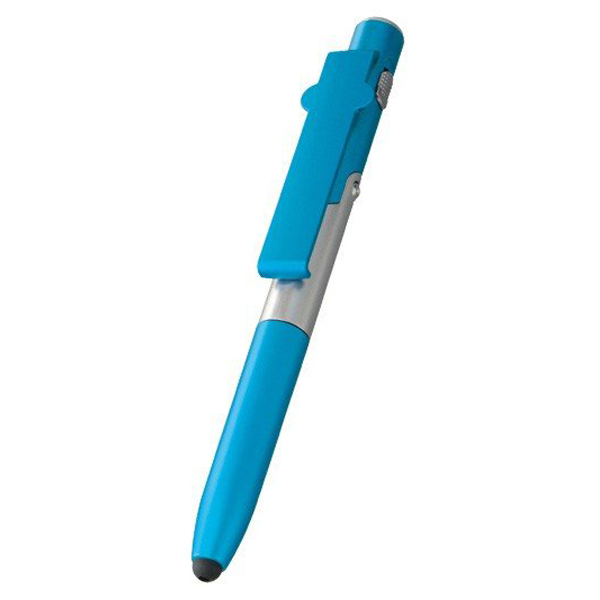 多機能 ボールペン 4in1 小型ライト付 スマホスタンド タッチペン 4WAY 変形 万能マルチペン 軽い 書きやすい 1本で4役 文具 N◇ 多機能ボールペンU｜i-shop777｜03