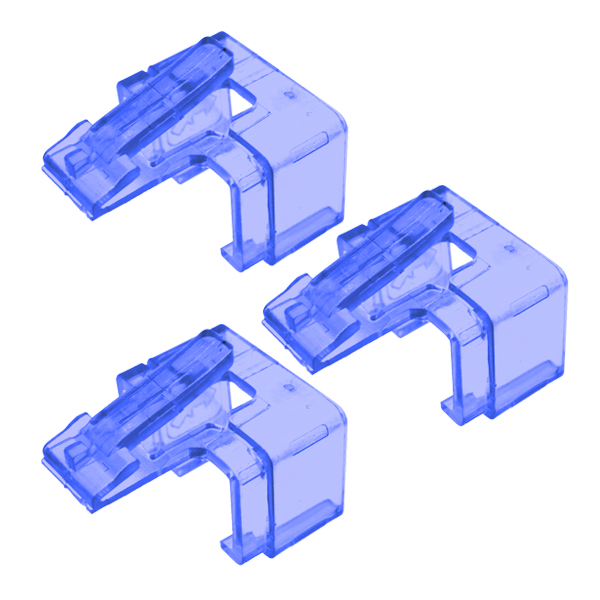 送料無料 プラグの爪折れ一発補修 LANケーブル つめ ラッチ 修復カバー 3個セット 被せるだけの簡単リペア PC周辺機器 50K◇  LANツメ折れ修復パーツ
