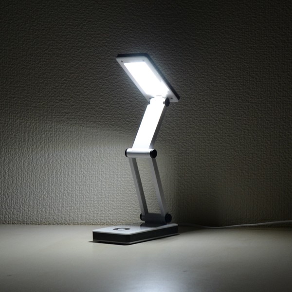デスクライト コードレス LED USB 折りたたみ 調光 タッチセンサー 30