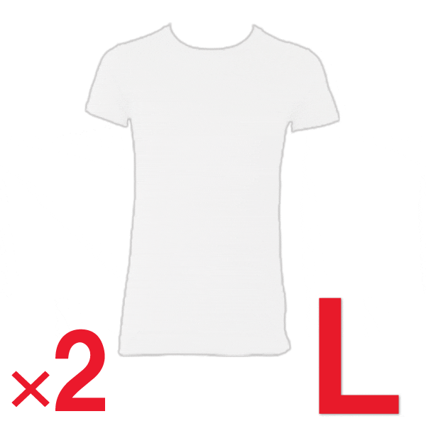 Tシャツ M/L/LL 2枚セット インナー メンズ コットン Tシャツ 綿 肌着