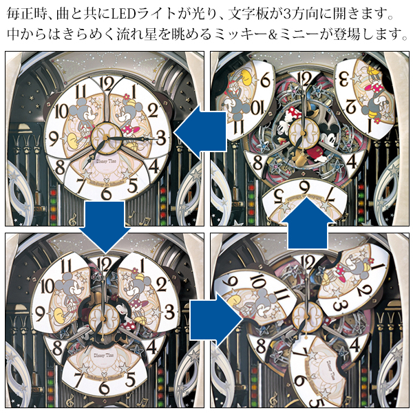 送料無料-セイコー SEIKO ミッキー＆フレンズ 電波からくり掛け時計