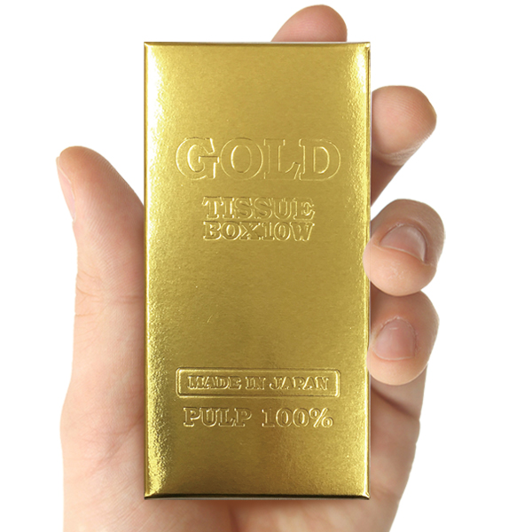 金塊ティッシュペーパー 60枚入(30組) おもしろ雑貨 ジョーク