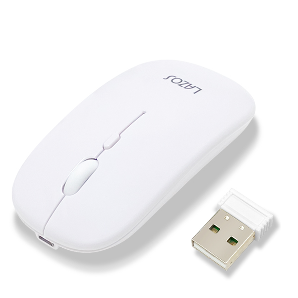 ワイヤレスマウス 無線 マウス 充電式 静音 無線 薄型 軽量 Bluetooth ワイヤレス Windows Mac 2.4GHz高速無線伝送 4ボタン N◇ BT＆2.4マウスLMT｜i-shop777｜03