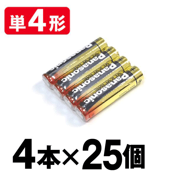 Panasonic アルカリ乾電池 100本 パナソニック 単3形 単4形 電池