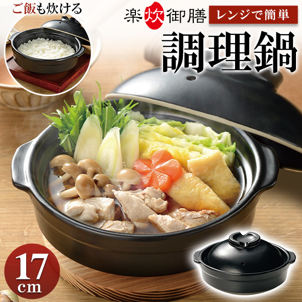 卓上鍋 両手鍋 蓋付き 陶器 保温性 レンジ ご飯も炊ける 炊飯鍋 万能鍋