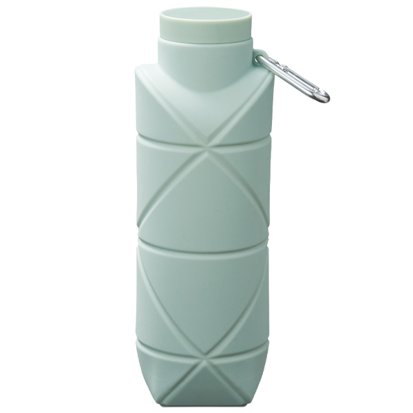 シリコンボトル 折りたためる 水筒 500ml 軽量 超コンパクト 直飲み