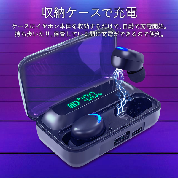 ワイヤレスイヤホン Bluetooth5.3 ワイヤレスヘッドセット 高音質