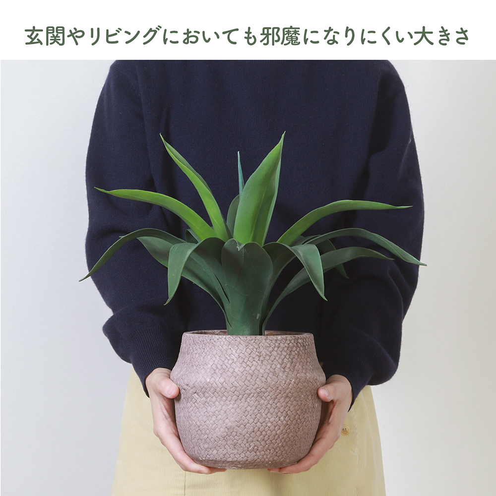 観葉植物 アガベ 鉢付き セラミックポット 人工観葉植物 フェイク