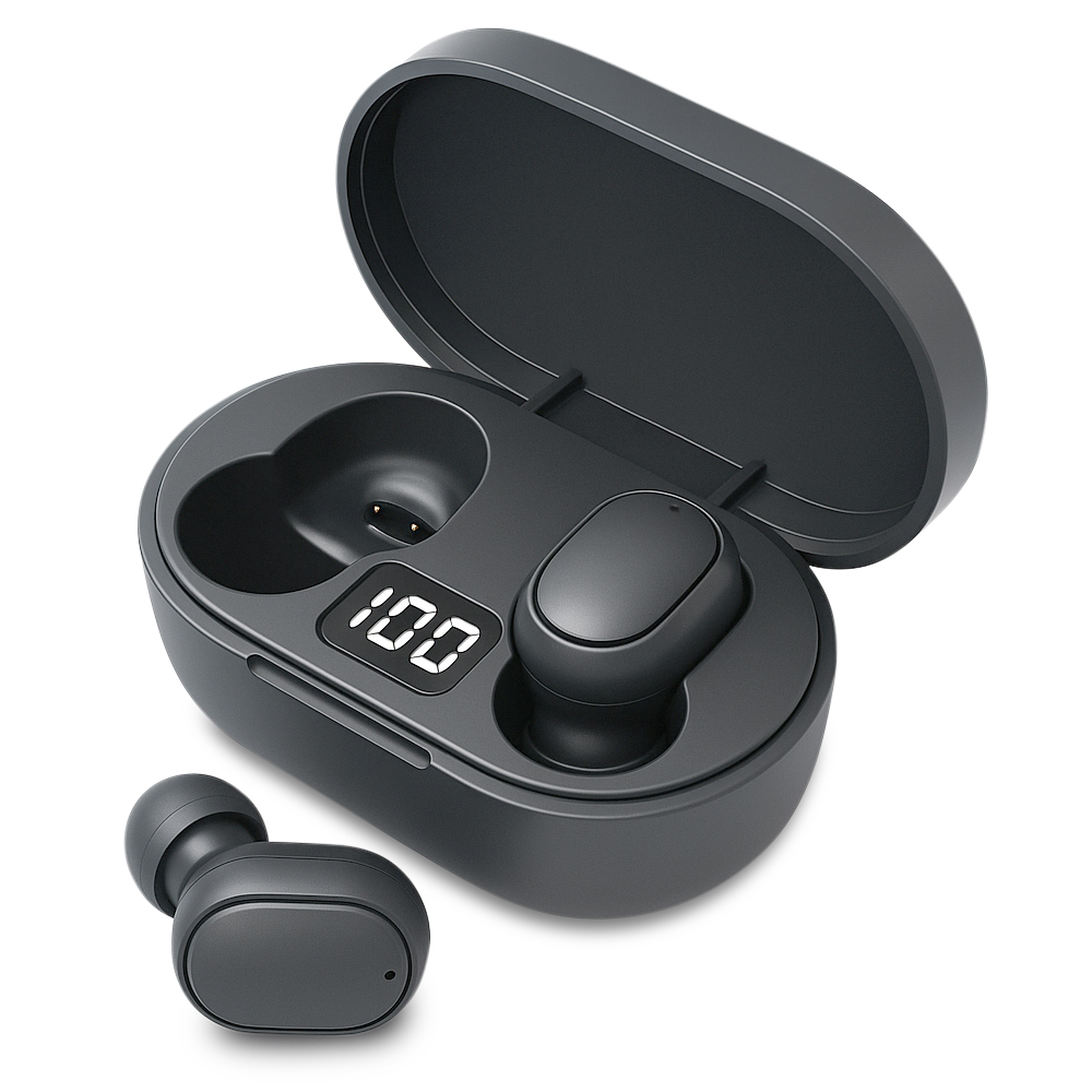 ワイヤレスイヤホン Bluetooth バッテリー残量 液晶 充電ケース