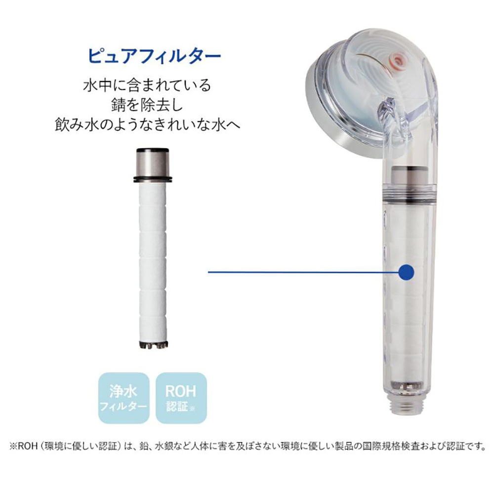 Puresome シャワーヘッド専用 交換用 ピュアフィルター 3本セット 水中