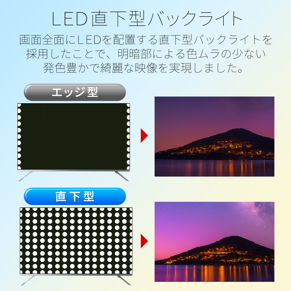 大画面液晶テレビ 地上波デジタル放送対応 テレビ 43型 超高解像度 UHD 43インチ 4Kチューナー対応 大画面 液晶