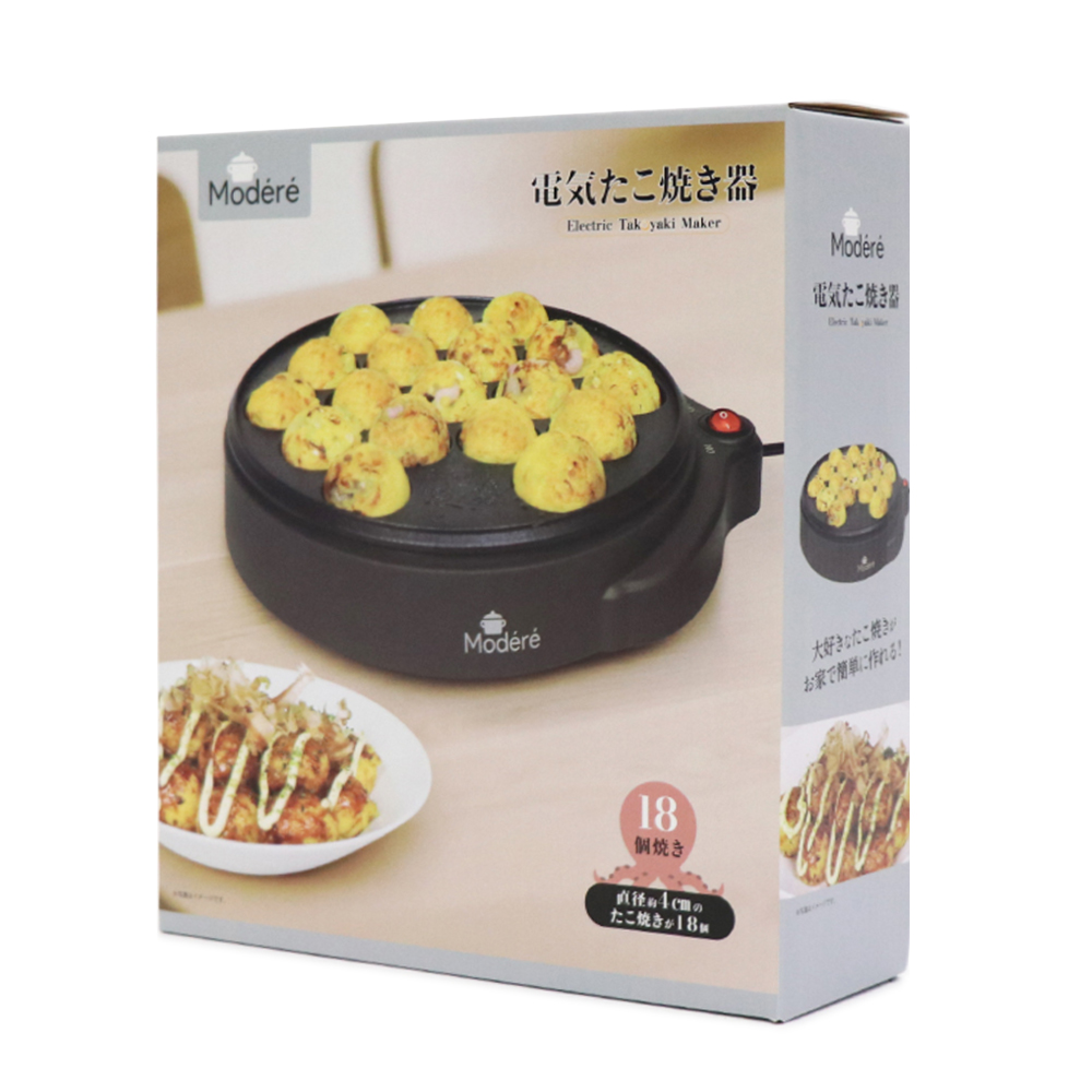 たこ焼き器 たこ焼きプレート タコ焼き機 18穴 コンパクト 卓上 ホット