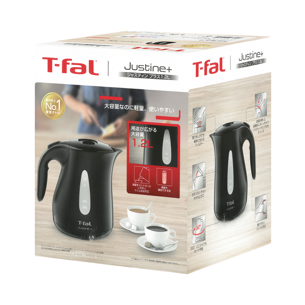 T-fal（ティファール） 電気ケトル 大容量 1.2L コードレスケトル 急速