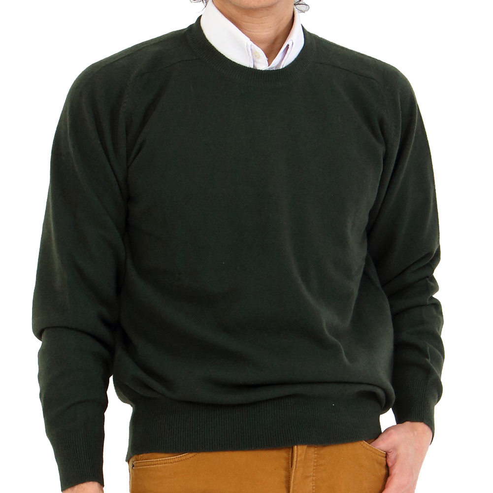 送料無料】【カシミヤ100％試験鑑定証明済】メンズ クルーネック