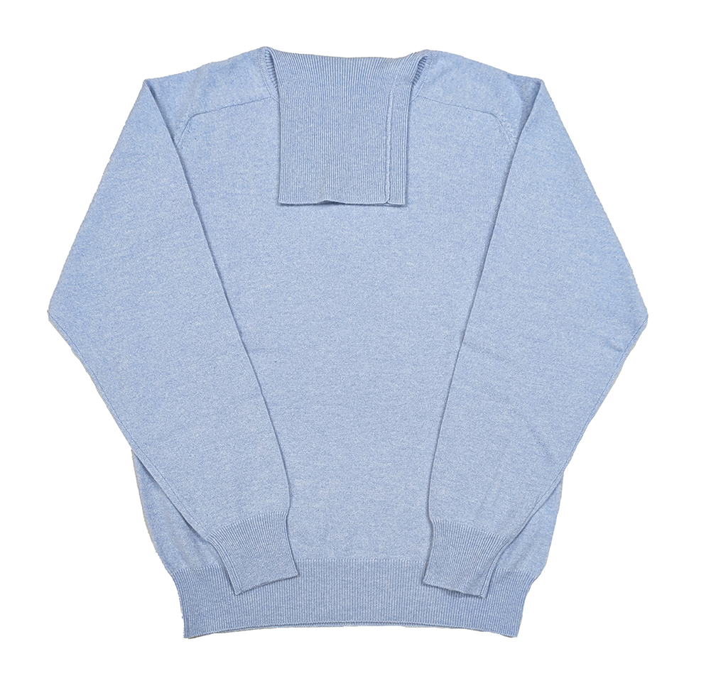 【パパス】タートルネック ニット セーター カシミヤ XL 日本製 水色 パパス】タートルネック ニット セーター カシミヤ XL 日本製 水色