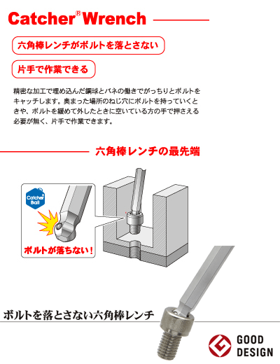 旭金属工業 ASAHI AQK0400 超強力合金鋼 キャッチャーレンチ / ロング