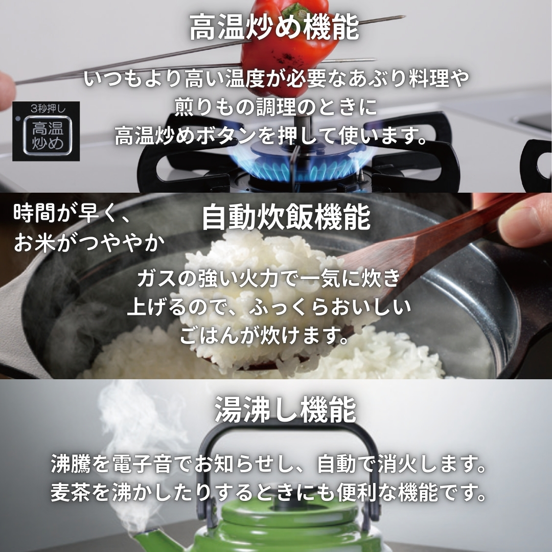 パロマ PA-F99WCD 炊飯 湯沸し 高温炒め 料理の幅が広がる