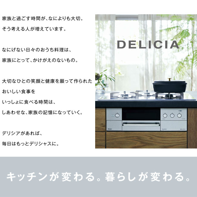 リンナイ デリシア DELICIA RHS71W31E14VCASTW 100V電源 アローズホワイト ビルトインガスコンロ 幅75cm プロパンガス  都市ガス ガラストップ 無水両面 3口