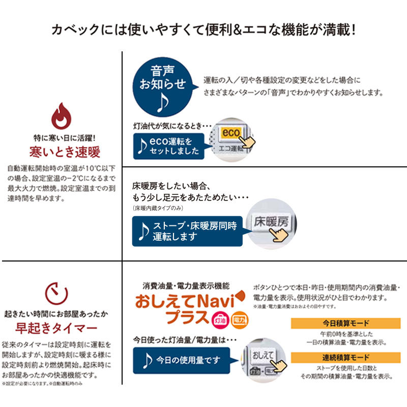 煙突式ストーブ サンポット 煙突式 カベック 石油暖房機 ヒート