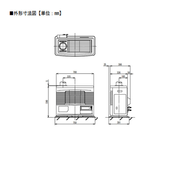 煙突式ストーブ サンポット 煙突式 カベック 石油暖房機 ヒート