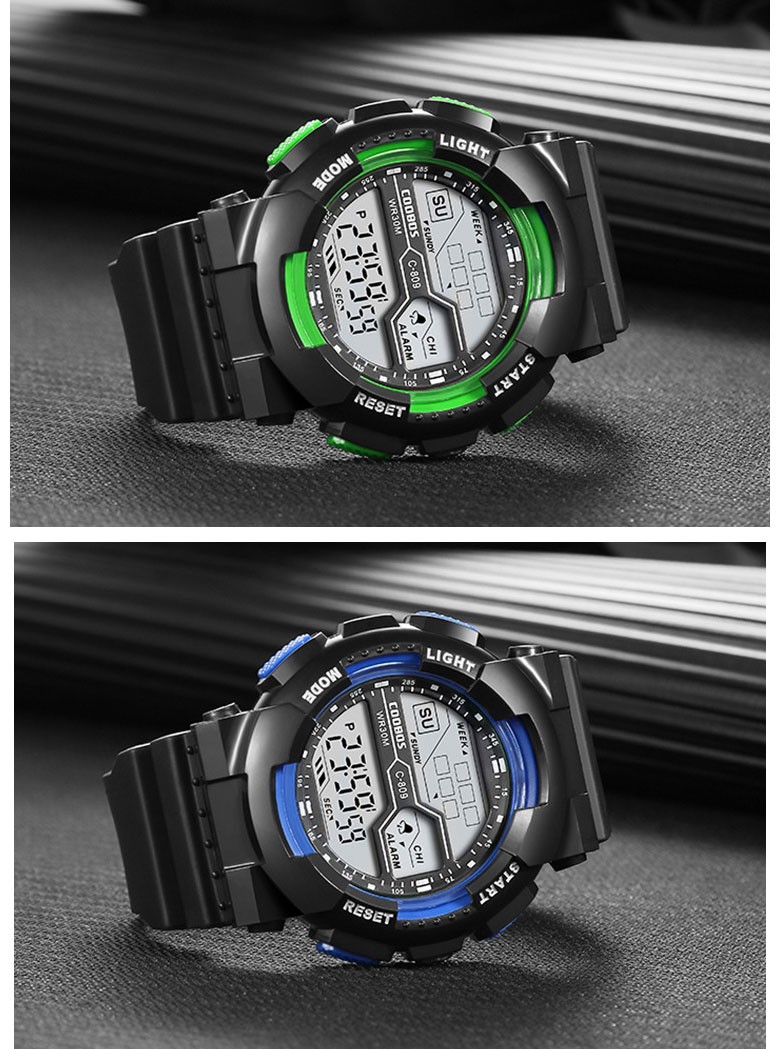 デジタル腕時計 LED表示 デジタル 腕時計 LED ディスプレイ ランニングウォッチ スポーツ