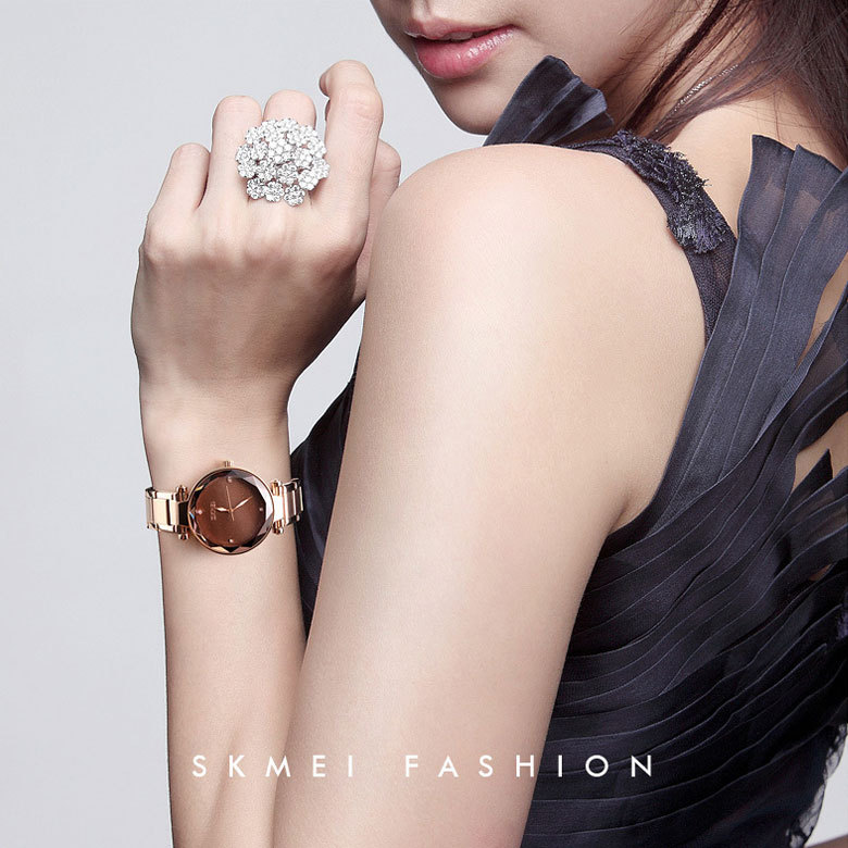 SKMEI レディースウォッチ 腕時計 時計 メタルウォッチ 日本製ムーブメント