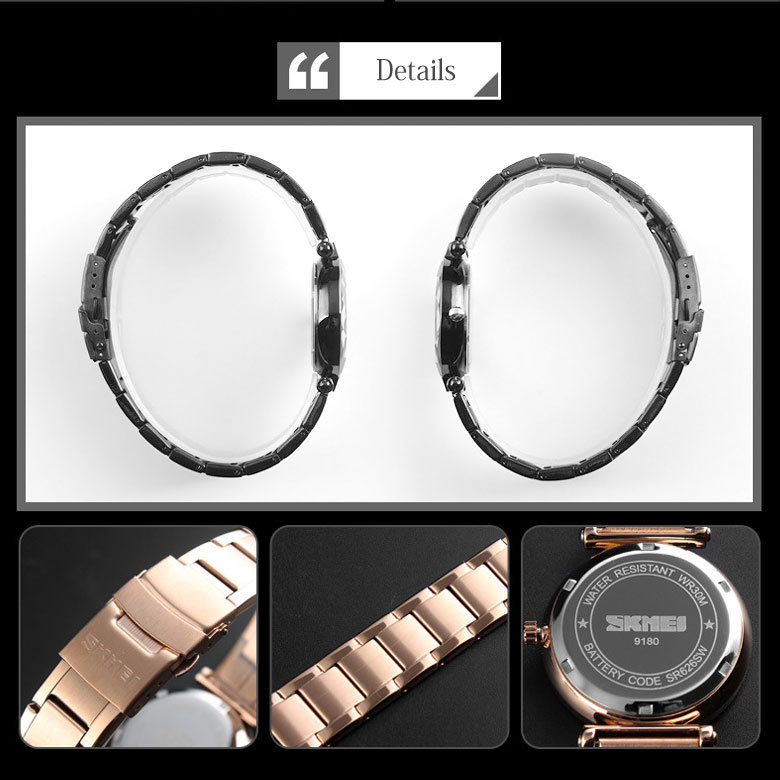 SKMEI レディースウォッチ 腕時計 時計 メタルウォッチ 日本製ムーブメント