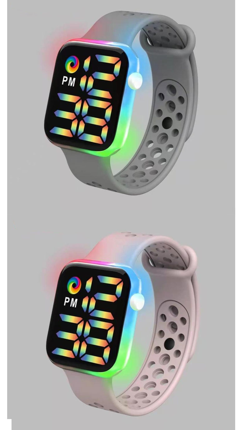 シリコンウォッチ LED 防水 (生活防水) ウォッチ