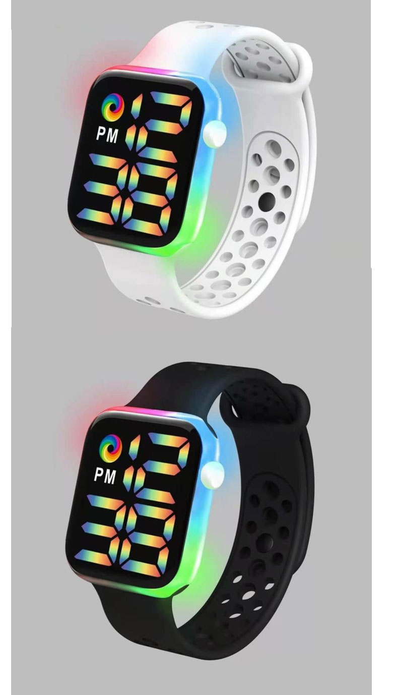 シリコンウォッチ LED 防水 (生活防水) ウォッチ