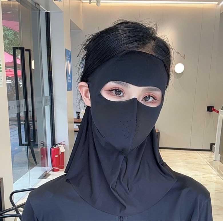 すっぴん日よけフェイスカバー
