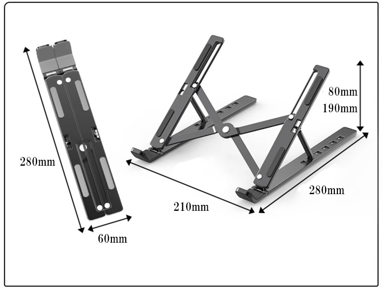 ノートパソコンスタンド 折りたたみ式