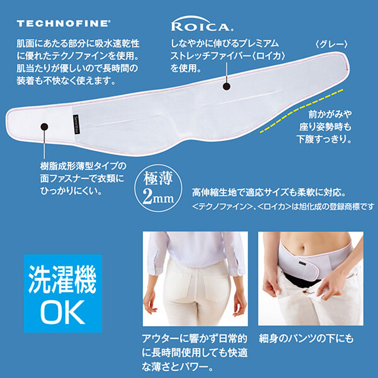 仙骨を律して美姿勢をサポートするベルト