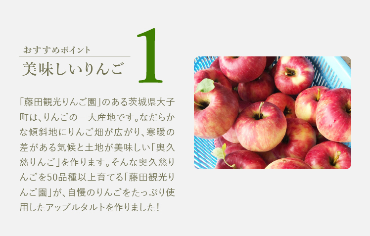 りんご園で焼いた至福のアップルタルト 藤田観光りんご園 奥久慈りんご 