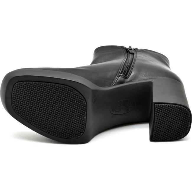 あしながおじさん ショートブーツ 厚底ブーツ ストームブーツ ヒール 本革 レザー レディース セール SALE 2410105 あしながおじさん ブーツ レディース 厚底 ブラック 黒 ショートブーツ