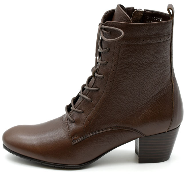 あしながおじさん レースアップブーツ 本革 レザー 編み上げ レディース 全3色 22.5cm-24.5cm 日本製 ブラック 黒 3710375 (予約)は3〜5営業日後の出荷です。 あしながおじさん ブーツ レディース 厚底 ブラック 黒 レースアップ