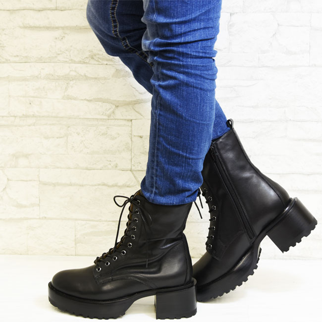 あしながおじさん 厚底ブーツ レースアップブーツ 本革 レザー レディース 全4色 22.5cm-24.5cm 6701519 (予約)は3〜5営業日後の出荷です。 あしながおじさん ブーツ レディース 厚底 ブラック 黒 厚底ブーツ