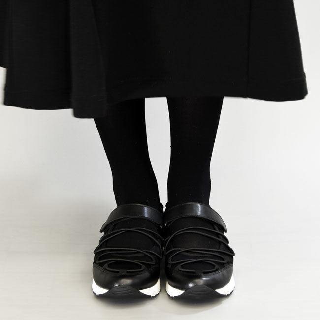 あしながおじさん 厚底スニーカー メリージェーン コードスニーカー