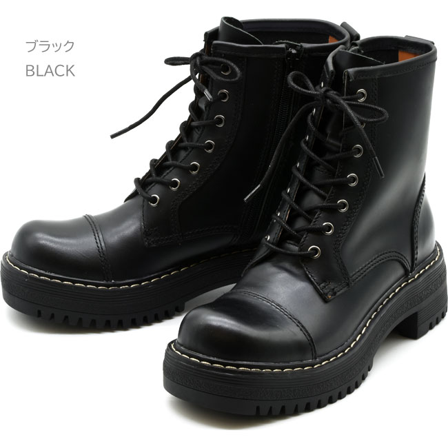 完売カラー❣️ [あしながおじさん] 厚底ヒールレースアップブーツ ワイン LL 完売カラー❣️ [あしながおじさん] 厚底ヒールレースアップ