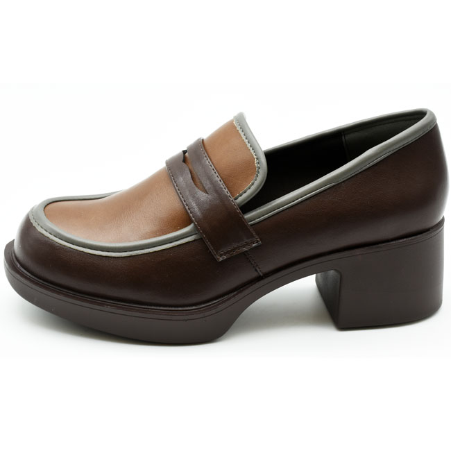 by あしながおじさん 厚底ローファー 厚底パンプス レディース プラットフォーム 全4色 S-LL 黒 茶色 8490119 あしながおじさん by 厚底ローファー パンプス コインローファー 厚底