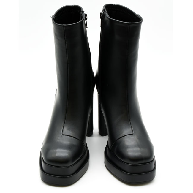 あしながおじさん ブーツ レディース 厚底 ブラック 黒 by 厚底ブーツ