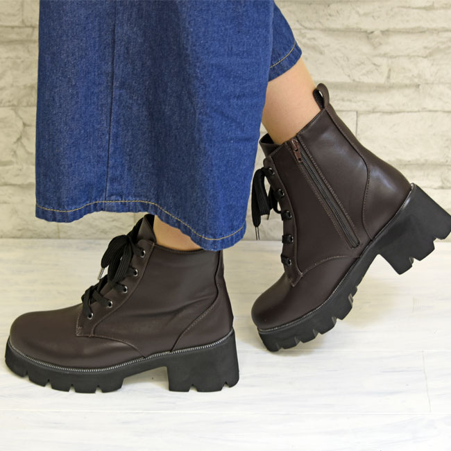 あしながおじさん ブーツ レディース 厚底 ブラック 黒 by レース