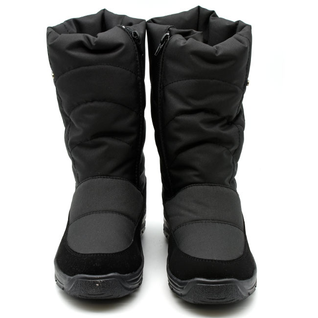 ブーツ レディース 厚底 ブラック 黒 スノーブーツ ボアブーツ rain