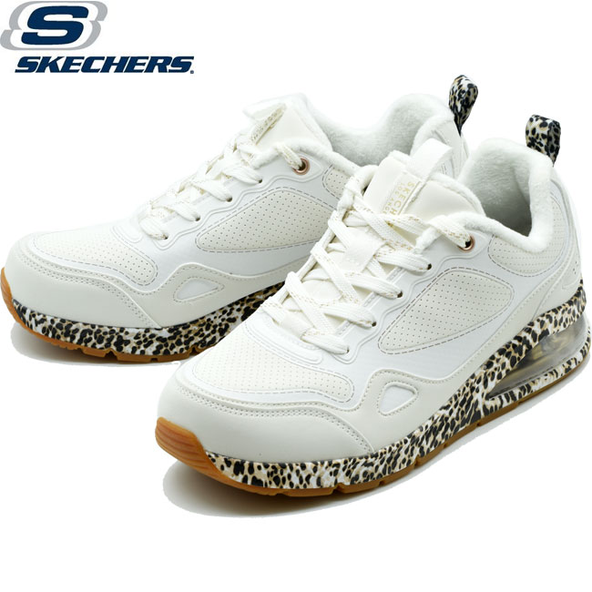 スケッチャーズ SKECHERS ダッドスニーカー 厚底スニーカー エアー レディース ハイソール ホワイト 155639