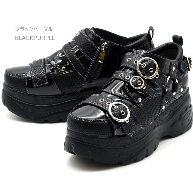 YOSUKE（ヨースケ） スニーカー レディース 厚底 ブラック 黒 厚底