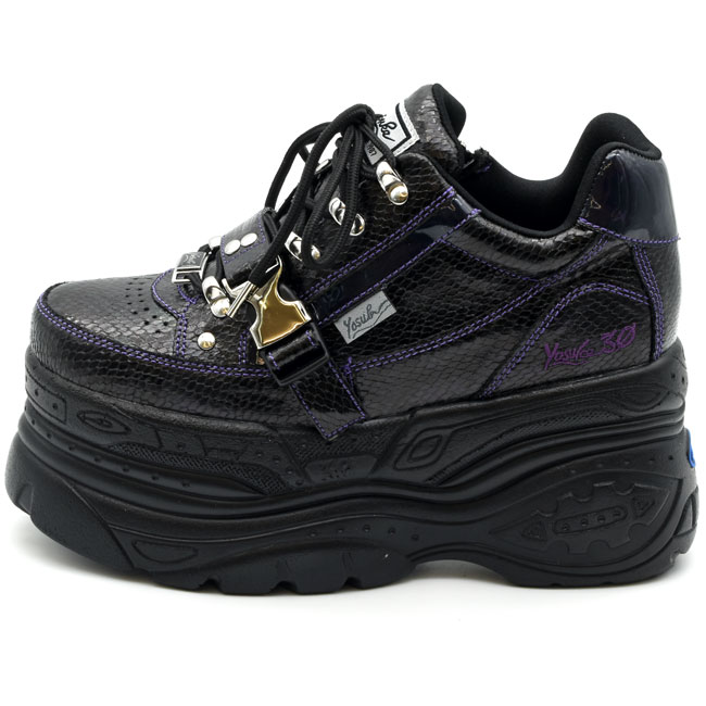 YOSUKE（ヨースケ） メンズ ブーツ スニーカー 厚底 ブラック 黒 厚底