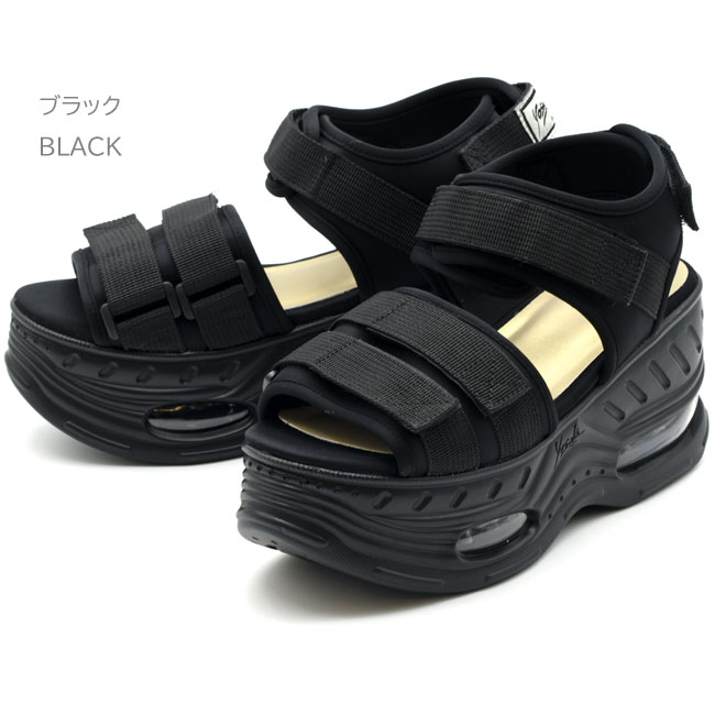 【新品・国内即発】  Jeans YM0YM01282 0GJ サンダル ing 厚底スニーカーサンダル （ブラック） -Mode et Jacomo