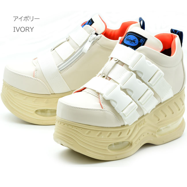 YOSUKE ヨースケ 厚底スニーカー ベルト ハイソール レディース YOSUKE ヨースケ 厚底スニーカー ベルト ハイソール レディース