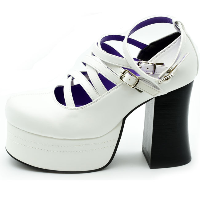 YOSUKE（ヨースケ） 厚底パンプス ベルト ゴスロリ ロック ゴスパンク