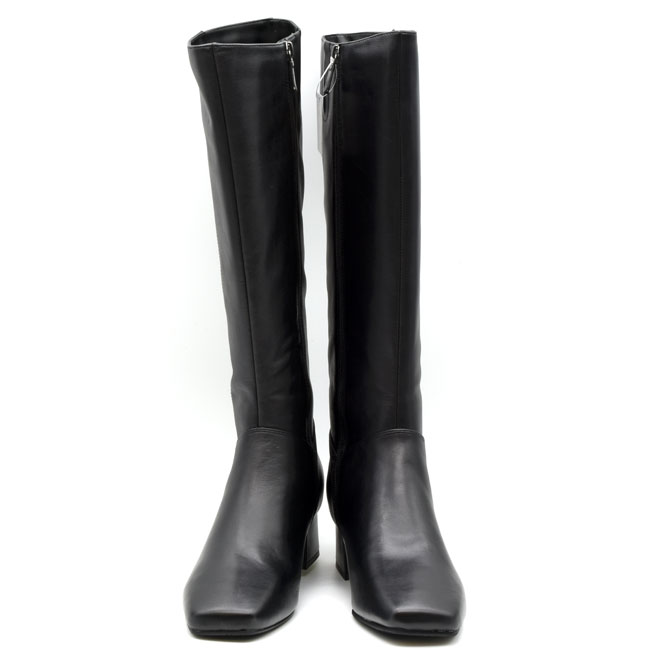 ユキコ キミジマ Yukiko Kimijima ロングブーツ レザーブーツ レディース 本革 レザー ブラック 黒 22.5-24.5 1605 Yukiko Kimijima（ユキコキミジマ） ブーツ レディース 厚底 ブラック